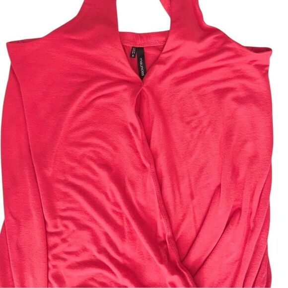 Knit Surplice Keyhole Top - Picture 9 of 11